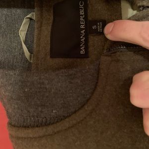 Banana Republic Mens Bomber Jacket Size Small Wool